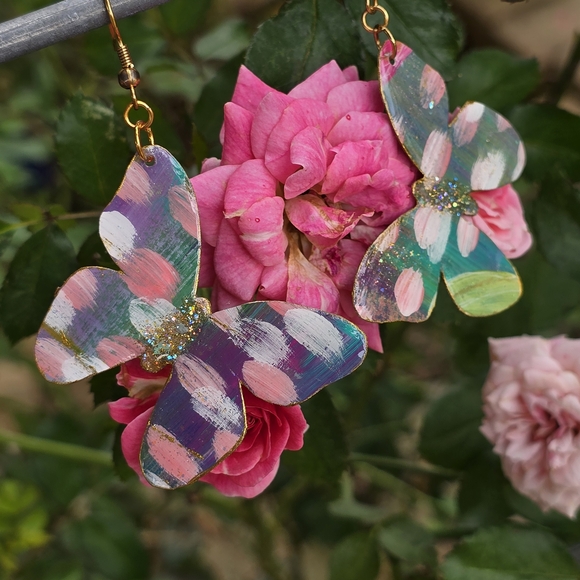 Hand Crafted Jewelry - Hand Crafted Handmade Earrings Boho Colorful Lightweight Casual- E006